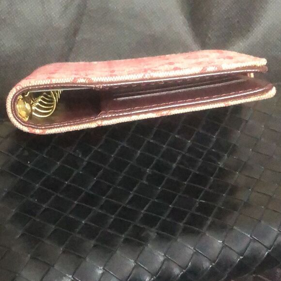 LOUIS VUITTON Mini Lin Red Agenda Binder Passport Holder Credit Card Wallet - Picture 12 of 17